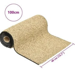 Kantmatta för trädgård - Slitstarkt stenfoder | Storlek: 100x40 cm | Färg: Naturlig sand