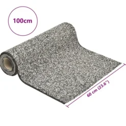 Kantmatta för trädgård - Slitstark och lättanvänd | Färg: Grå | Storlek: 100x60 cm