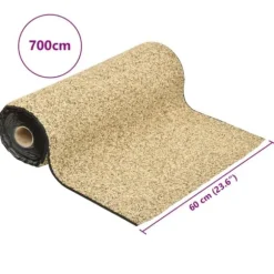 Kantmatta för trädgårdsdamm - Naturlig sand | Storlek: 700x60 cm