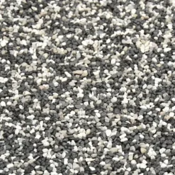 Kantmatta grå för trädgårdsdamm - Slitstark nonwoven PP-fleece | Storlek: 1250x40 cm