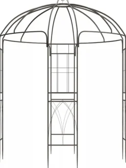 Keira Rose Arch - Bronze Metal Climbing Aid for Gardens, 200x200x270 cm