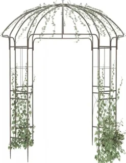 Keira Rose Arch - Bronze Metal Climbing Aid for Gardens, 200x200x270 cm