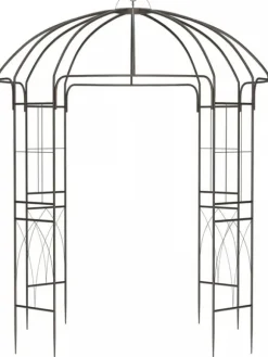 Keira Rose Arch - Bronze Metal Climbing Aid for Gardens, 200x200x270 cm