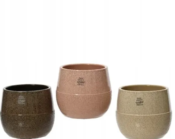 Keramiskt lock modernt mönster 14x16 cm runt