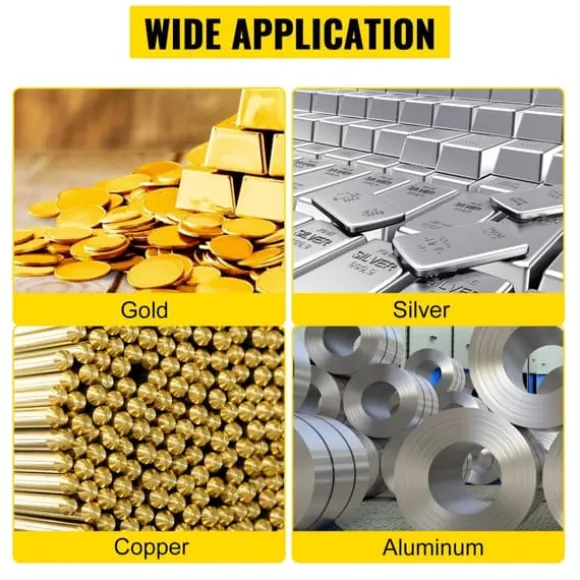 6Kg kopparkapacitet 1350°C professionell propanmetallsmältugn, snabb/effektiv uppvärmning, utmärkt värmeisolering, hög säkerhet, kompletta tillbehör | CDON