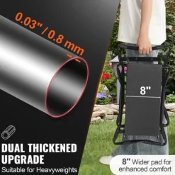 150kg lastkapacitet hopfällbar trädgårdsknäljare och säte med 8