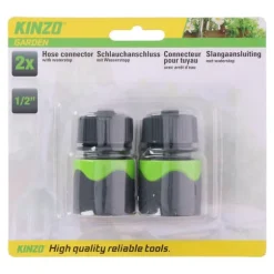 Kinzo - 1/2 "Garden Hose Connector Set (2 pcs.)