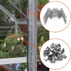 Klämmor för Värmehusplattor 100-Piece