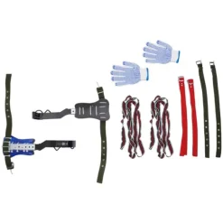 Klättersporrar för träd/stolpar - Klättringsset - Justerbar - Säkerhetsbälte och remmar - För hemmafixare - Blå