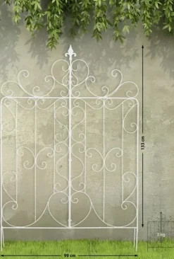 Klättringsram för trädgård - fristående schema - enkel montering | Färg: Vit