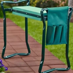 Knäböjande trädgårdspall fällstol skumsits fars dag pappa