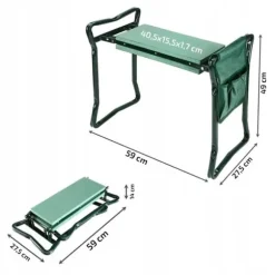 Knäböjande trädgårdspall fällstol skumsits fars dag pappa