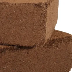 Kokosfiberblock för växttillväxt - Odlingsmedium | 2-pack | Totalvikt: 10 kg | Färg: Natur