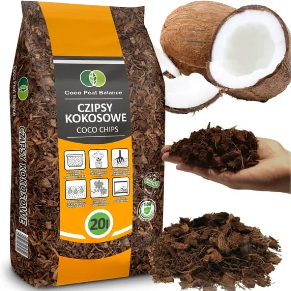 Kokosfiberchips Lösa kokoschips KOKOSTORV 10 MM 20L