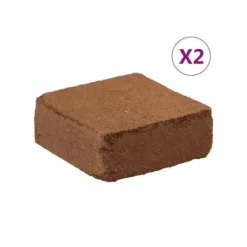 Kokosnötsbarkblock - vidaXL - Naturlig och ekologisk - Bra vattentålighet - Bra ventilation