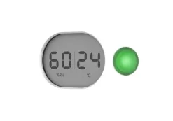 Koldioxiddetektor, 3 i 1-funktion, 10 års batteritid, realtidsavläsningar,1 st