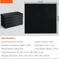 Kolfiltsvetsfilt 4-pack, 37