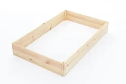 Kompakt 140x80x18 cm Trädgårdsbädd i furu för balkonger & terrasser