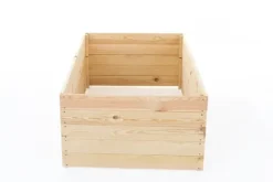 Kompakt 140x80x18 cm Trädgårdsbädd i furu för balkonger & terrasser