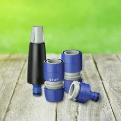 Komplett bevattningskit Tatay - 0007001 - Bevattningskit 4 Delar Plastblå