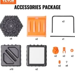 Kompostbehållare, Dubbelfack Komposttunna, 78,5x60,5x79,5 cm, Svart, Stålram