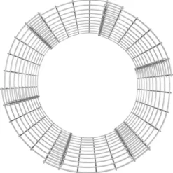 Kompostbehållare i galvaniserat stål - Trädgårdskompost | Diameter: 50 cm | Höjd: 100 cm