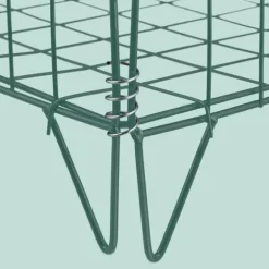 Kompostbehållare, Metall, 68x46x46 cm, Grön