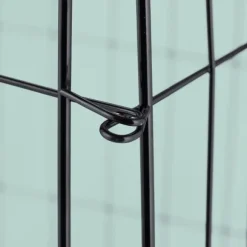 Kompostbehållare, Metallnät, 68x46x46 cm, Svart