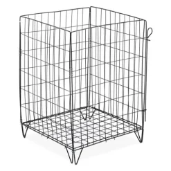 Kompostbehållare, Metallnät, 68x46x46 cm, Svart