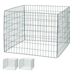 Kompostbehållare, Nät, 70x90x90 cm, Grön