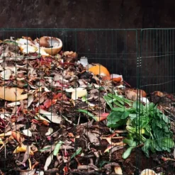 Kompostbehållare, 70x90x90 cm, Grön