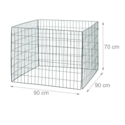 Kompostbehållare, 70x90x90 cm, Grön