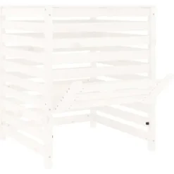 Komposterare - Living Kompostlåda vit 82,5x82,5x99,5 cm massiv furu