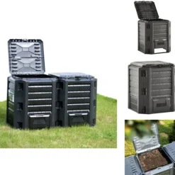 Komposterare - Living Kompostlåda svart 380 L