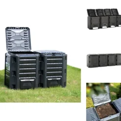 Komposterare - Living Kompostlåda svart 1600 L