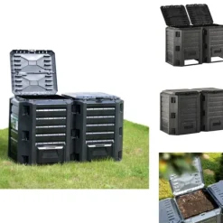 Komposterare - Living Kompostlåda svart 800 L