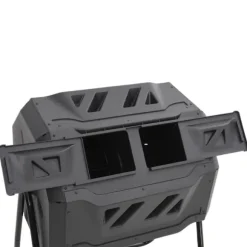 Kompostlåda för trädgården svart 73x64x95 cm 160 L - Kompostbehållare - Kompostlåda - Home & Living