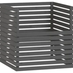Kompostlåda grå 100x100x102 cm massiv furu