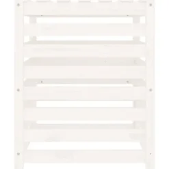 Kompostlåda i massivt furuträ - Trädgårdskompost | Storlek: 63,5x63,5x77,5 cm | Färg: Vit