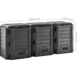 Kompostlåda svart 1200 L - Kompost - Komposter - Home & Living