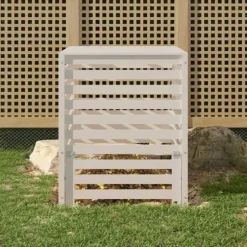 Kompostlåda vit 82,5x82,5x99,5 cm massiv furu - Kompost - Kompostlåda - Home & Living