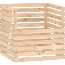 Kompostlåda 80x80x78 cm massiv furu