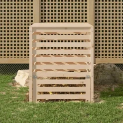Kompostlåda 82,5x82,5x99,5 cm massiv furu