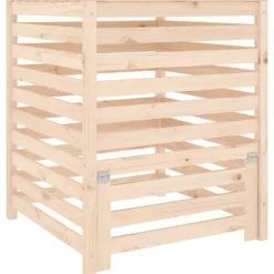 Kompostlåda 82,5x82,5x99,5 cm massiv furu