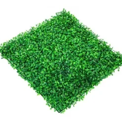 Konstgjord buxbompanel, 25x25x4 cm, grön, PE-material