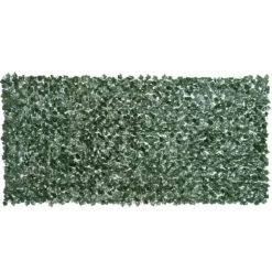 Konstgjord häck 300x150 cm, mörkgrön, insynsskydd för trädgård & balkong