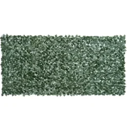 Konstgjord häck 300x150 cm, mörkgrön, insynsskydd för trädgård & balkong