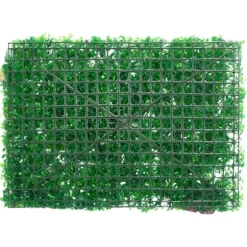 Konstgjord växtvägg 24 st - Insynsskydd för trädgård | Färg: Grön | Storlek: 40x60 cm