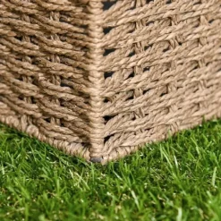 Konstgräs 10 st 30×30 cm, 25 mm – balkong & trädgård, mörkgrön, lättskött