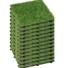 Konstgräsmatta, Hållbart Material, Mångsidig Användning,12 bitar ++ billigt
